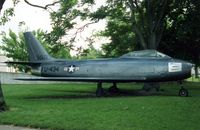 52-5434 - F-86F in front of the Clay County Courthouse, Brazil, Indiana