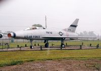 53-1712 @ GUS - F-100C at the Grissom AFB museum, taken in heavy rain