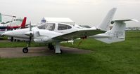 G-CEFX @ EGTB - G-CEFX DA42 TwinStar at AeroExpo 2007, Booker - by Pete Hughes