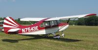 N7543E @ 2D1 - Aeronca/T-craft fly-in at Alliance, OH - by Bob Simmermon