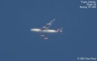 UNKNOWN - A Virgin 747, a little lower that usual over North Carolina - by Paul Perry