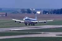 73-1677 @ CID - Touch and goes on Runway 9 - by Glenn E. Chatfield