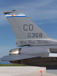 86-0358 @ KAPA - 1986 General Dynamics F-16C Fighting Falcon Starboard Tail - by Bluedharma