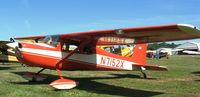 N7152X @ 42I - Nice taildragger conversion at the Zanesville, OH fly-in breakfast & lunch - by Bob Simmermon