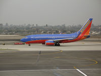 N470WN @ LAX - Southwest 737-7H4 in new colors taxying @ LAX - by Steve Nation