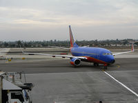N716SW @ LAX - Southwest 737-7H4 in new colors taxying in to gate @ LAX - by Steve Nation