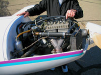 N90PL @ TCY - PULSAR homebuilt  (shot of engine) @ Tracy Municipal Airport, CA - by Steve Nation