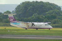 G-WOWB @ EGCC - Airsouthwest - Taxiing - by David Burrell