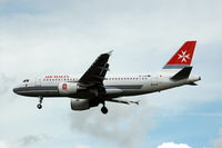 9H-AEM @ ARN - Air Malta Airbus A319 short finals for Stockholm Arlanda - by Henk van Capelle