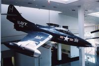 123050 @ NPA - F9F-2/F-9B at the National Museum of Naval Aviation - by Glenn E. Chatfield