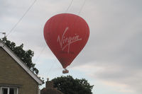 G-EVBF - Virgin hot air balloon low over Maidstone Kent UK - by Jeff Sexton