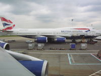 G-CIVE @ EGLL - British Airways 747 loading at Terminal 4 LHR - by John J. Boling