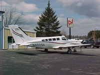 N402SX @ LEW - N402SX is one of a small fleet of Cessna 402s operated by Twin Cities out of Lewiston/Auburn Airport in Maine - by Geoff Cook