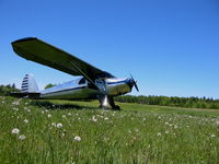 N47X @ 5B1 - 47X on the grass @ Island Pond VT - by Doyle (Owner/Pilot)