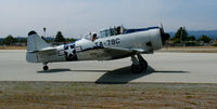 N6979C @ WVI - North American AT-6D taxying in @ Watsonville, CA airshow - by Steve Nation