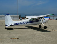 N91464 @ WVI - 1969 Cessna 180H from Stateline, NV @ Watsonville, CA airshow - by Steve Nation