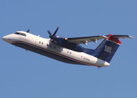 N914HA @ PHL - One of the first two Dash-8s to get the new US Airways Express livery. - by Craig Seda