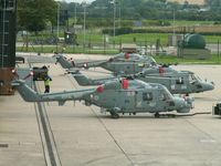ZD260 @ EGDY - Westland Lynx HMA.8/With others on the ramp at Yeovilton - by Ian Woodcock