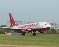 G-SAAW @ EGPF - Boeing 737 8Q8/Flyglobespan/Glasgow - by Ian Woodcock