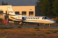 N470DP @ VNY - Executive Air Taxi 1995 Cessna 560 Citation Ultra starting her takeoff roll on RWY 16R in great evening light enroute to Bakersfield Meadows Field (KBFL). - by Dean Heald