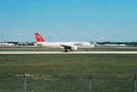 N336NW @ GRR - NWA1135 from DTW landing on RWY 8R @ Gerald R. Ford International Airport (GRR) - by Mel II