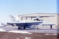 162834 @ CID - F/A-18A at the Rockwell-Collins ramp