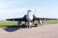 163495 @ DVN - F/A-18C at the Quad Cities Air Show - by Glenn E. Chatfield