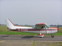 G-ECGC @ EGTC - Cessna 172 taxiing out at Cranfield - by Simon Palmer