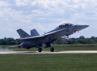 165795 @ DVN - F/A-18F at the Quad Cities Air Show