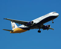 G-OZBH @ LEBL - Monarch in approach RWY 07L. - by Jorge Molina