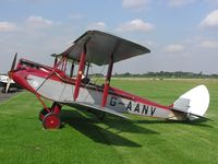 G-AANV @ EGBT - DH60M Moth at Turweston - by Simon Palmer
