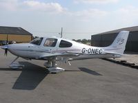 G-ONEC @ EGBT - Cirrus SR22 at Turweston - by Simon Palmer