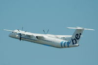 G-JECK @ EGCC - Flybe - Taking Off - by David Burrell