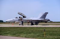 165796 @ DVN - F/A-18F at the Quad Cities Air Show - by Glenn E. Chatfield
