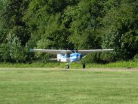 N2805C @ OH36 - Departing the breakfast fly-in at Zanesville, OH (Riverside) - by Bob Simmermon