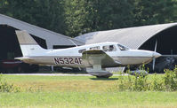 N5324P @ N30 - A gleaming golden Archer taxies for take-off at Cherry Ridge Airport on a summer day. - by Daniel L. Berek