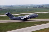 99-0058 @ CID - C-17A departing runway 31, seen from the control tower - by Glenn E. Chatfield