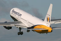 G-DIMB @ EGCC - Monarch 767 take off - by Kevin Murphy