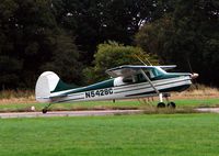 N5428C @ EGBM - Veteran Cessna 170 - by Terry Fletcher