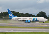 G-XLAI @ EGCC - XL 737 on slow down 23R - by Kevin Murphy