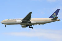 HZ-AKI @ LOWW - Saudia on Approach RWY34 - by Wolfgang Kronfuss