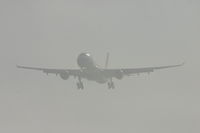 OO-SFW @ EBBR - arrival in fog - by Daniel Vanderauwera