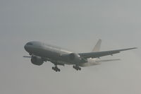N37018 @ EBBR - arrival of flight CO060 to rwy 25L - misty morning - by Daniel Vanderauwera