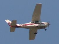 N2817F @ GTU - Cessna 182 over Georgetown, TX. - by RAD