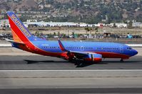 N409WN @ BUR - Southwest Airlines N409WN (FLT SWA1030) from Metropolitan Oakland Int'l (KOAK) concluding her landing rollout on RWY 8. - by Dean Heald