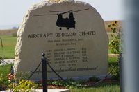 91-00230 @ DVN - Stone honoring those who died when this ship was shot down. - by Glenn E. Chatfield