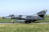 14 @ EGQS - After the Kosovo crisis many Super Etendards had mission markings underneath the cockpit. This one had flown just five operational sorties. - by Joop de Groot