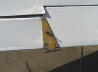 N242 @ SZP - 1947 Bellanca 14-13-2 CRUISAIR SENIOR, Franklin 6A4-150-B3 150 Hp, wing control surfaces gust lock - by Doug Robertson