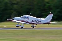 N8229W @ JGG - 1965 Piper PA-28-180 Cherokee 180C departing RWY 15 at Williamsburg/Jamestown Airport (KJGG) - Williamsburg, VA. - by Dean Heald