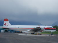 C-GHLY @ AK1 - Conair DC-6B awaiting fires in Palmer, Alaska - by Martin Prince, Jr